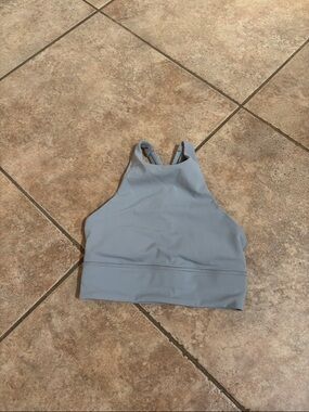 lululemon athletica High Neck Sports Bra - Dusty Blue
